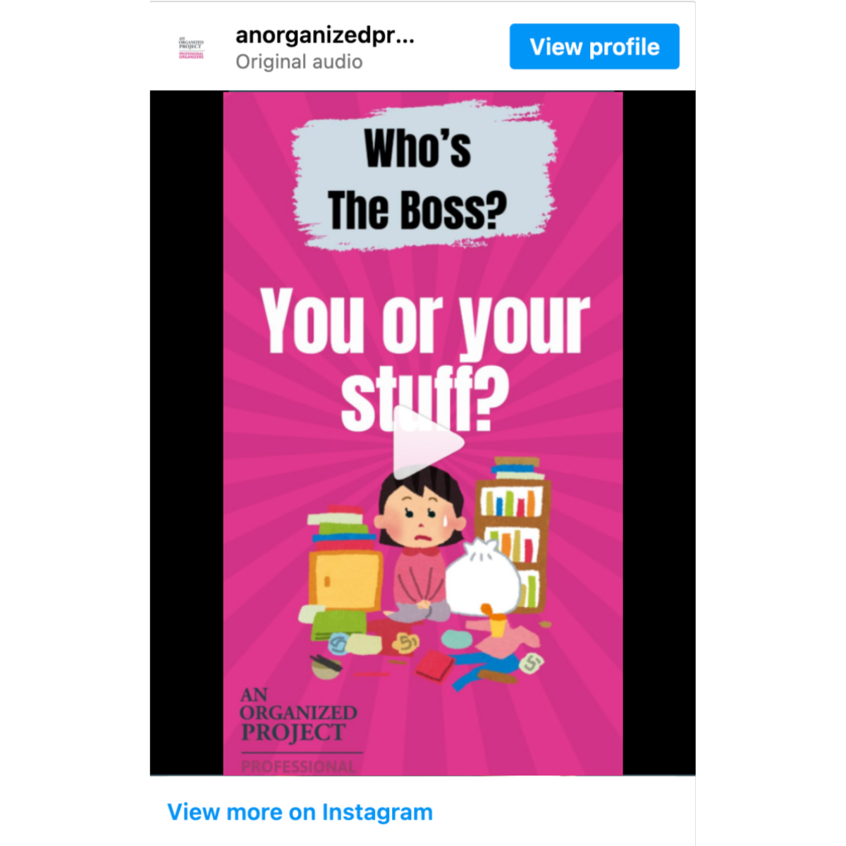 Reel Cover: Who's the Boss? You or your stuff?