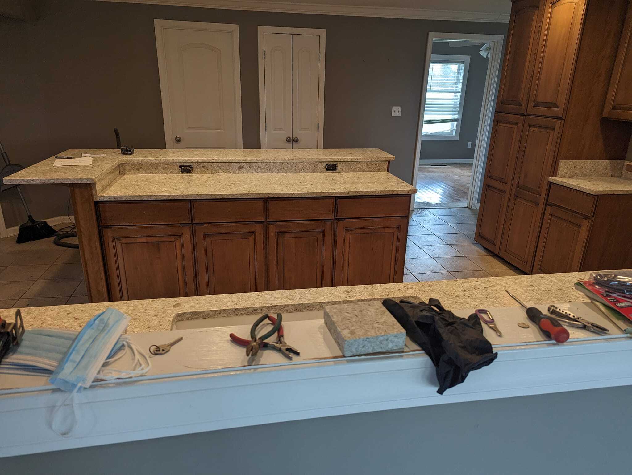 Kitchen remodel – modern layout with granite surfaces