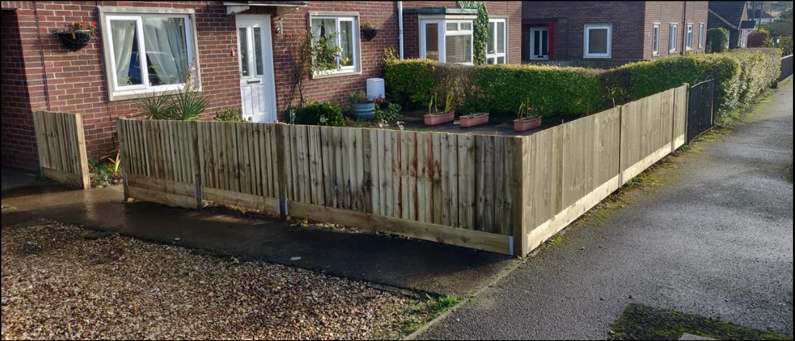 ef fencing and joinery finished building a fence in devizes