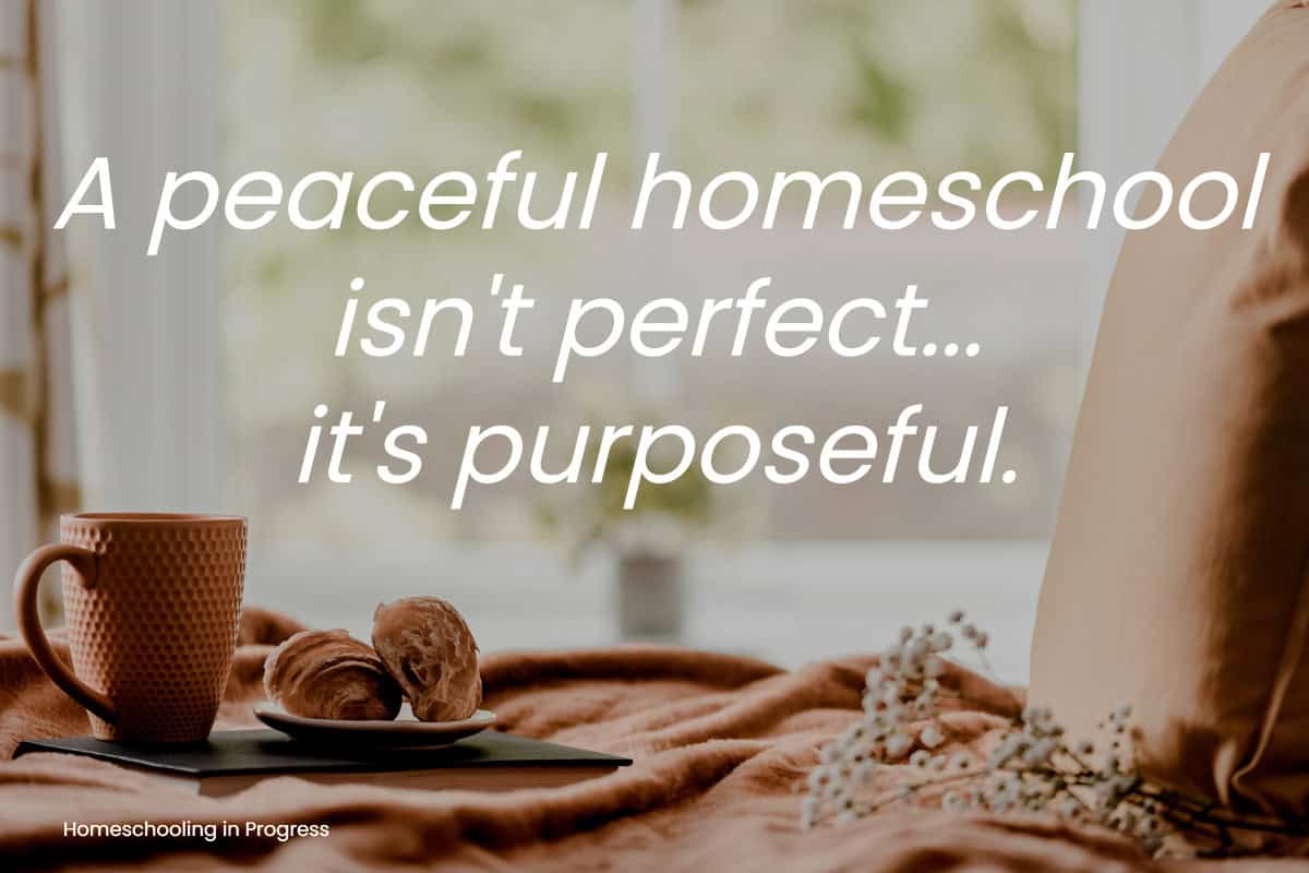 purposeful homeschool encouragement