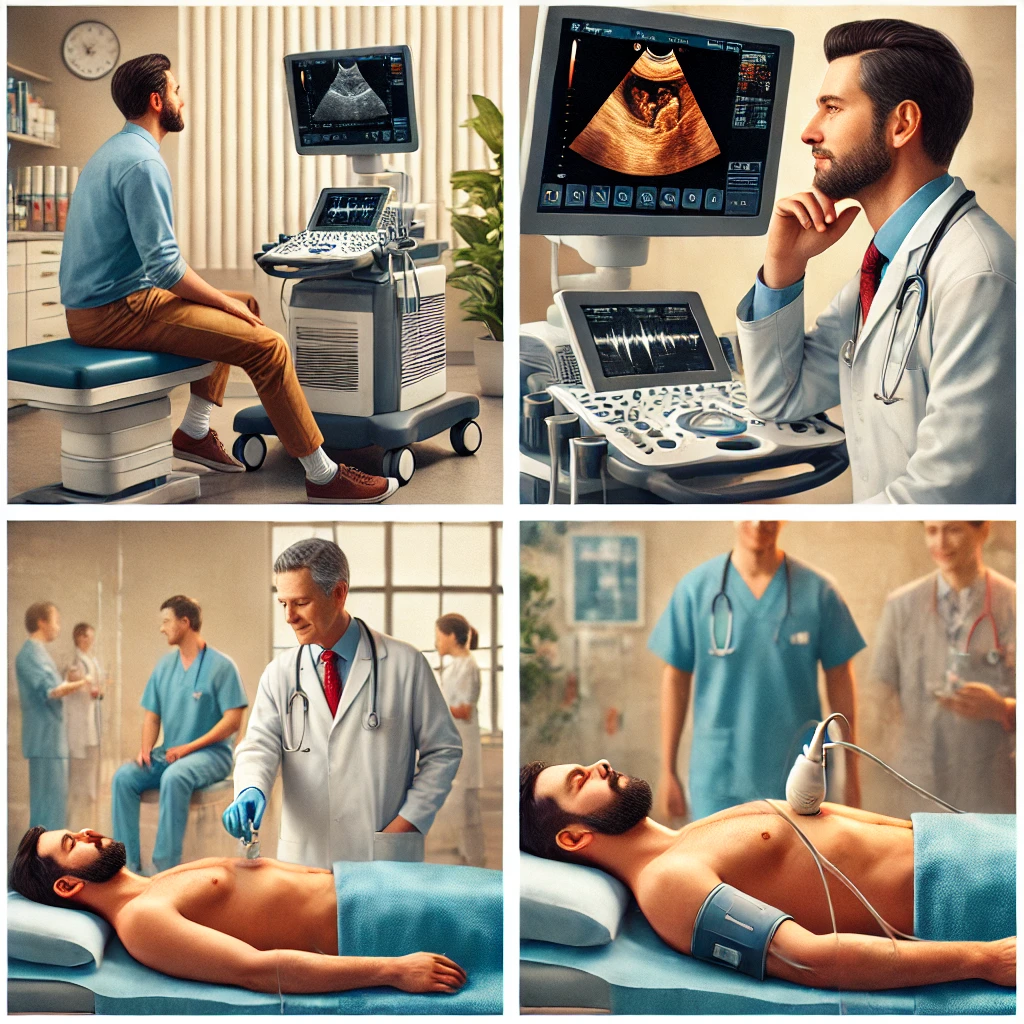 Men in a hospital