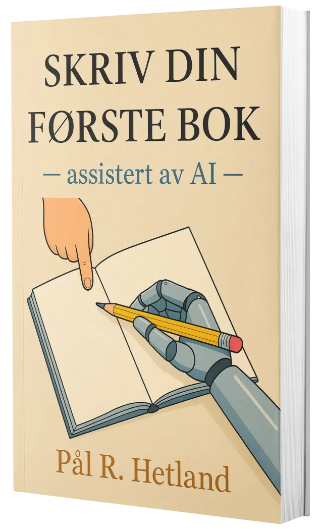Skriv din første bok - assistert av AI