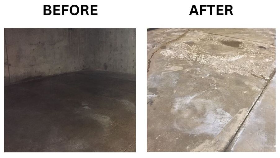 before and after concrete restoration