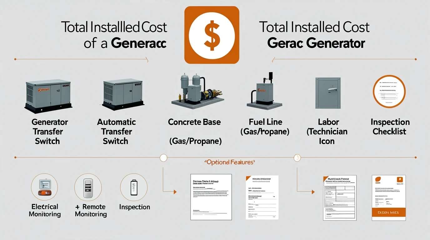 Total Cost Of Generac Generator Installed Key Components Total Cost Of Generac Generator Installed Key Components