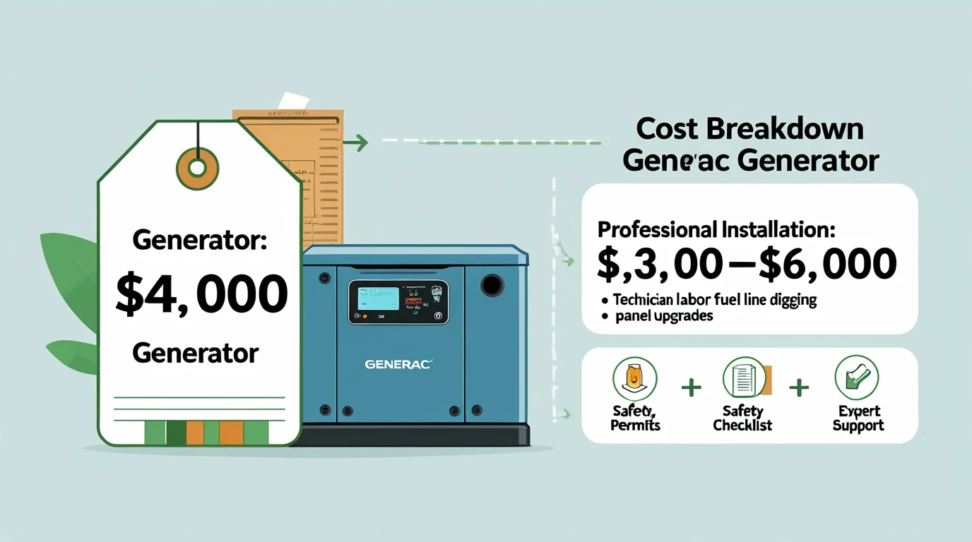 How Much Does It Cost To Install a Generac Generator Professionally How Much Does It Cost To Install a Generac Generator Professionally