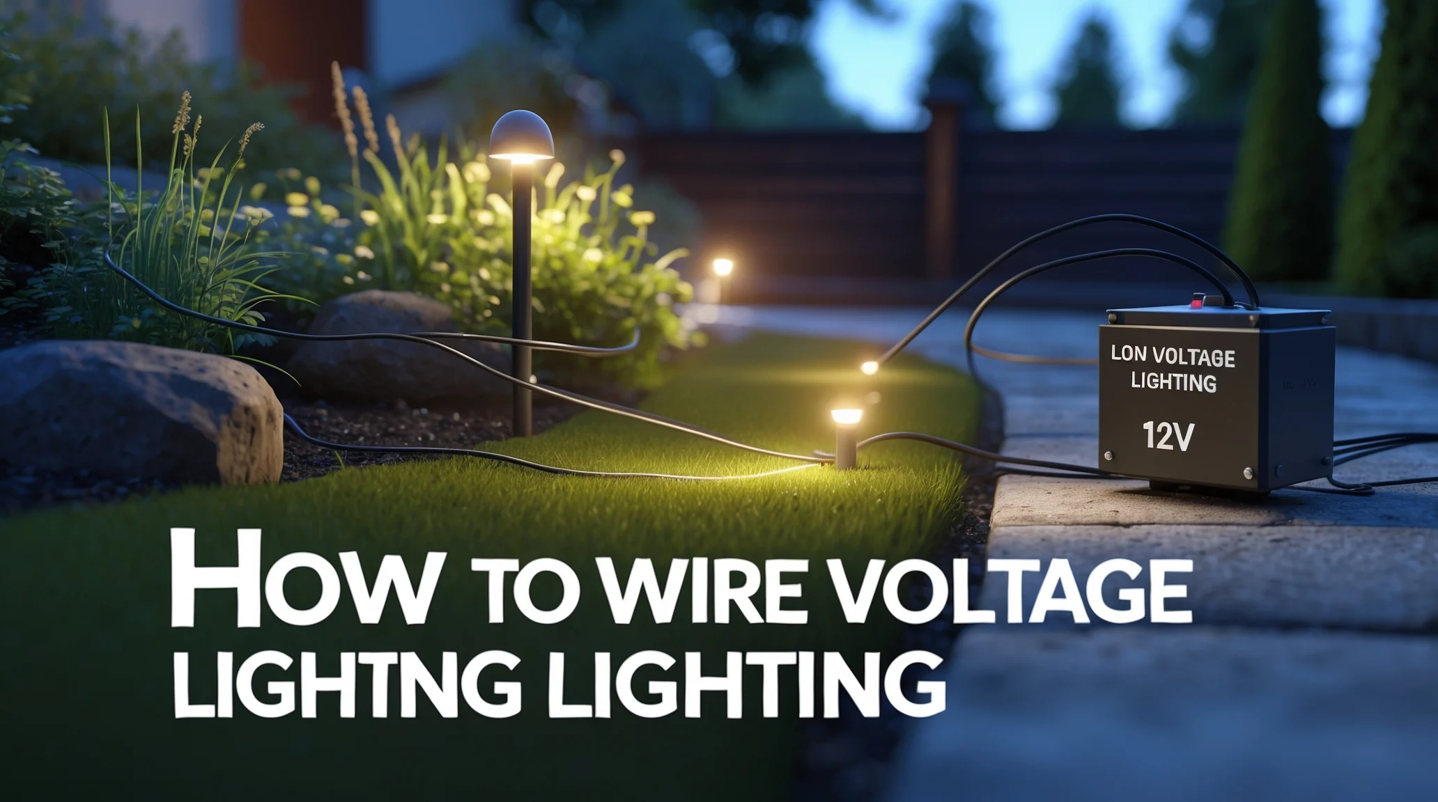 How to Wire Low-Voltage Lighting Safely How to Wire Low-Voltage Lighting Safely