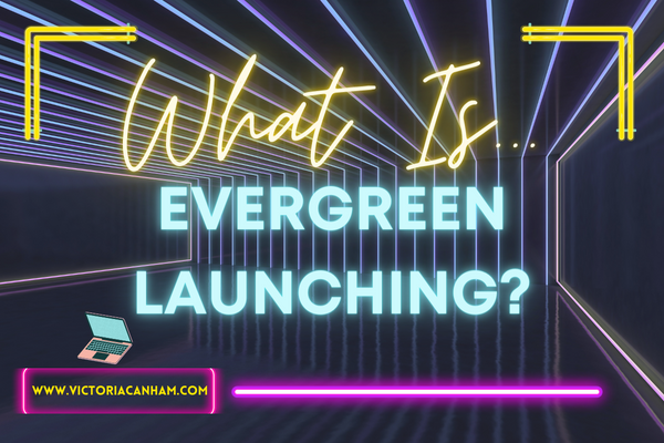 Neon sign that says what is evergreen launching