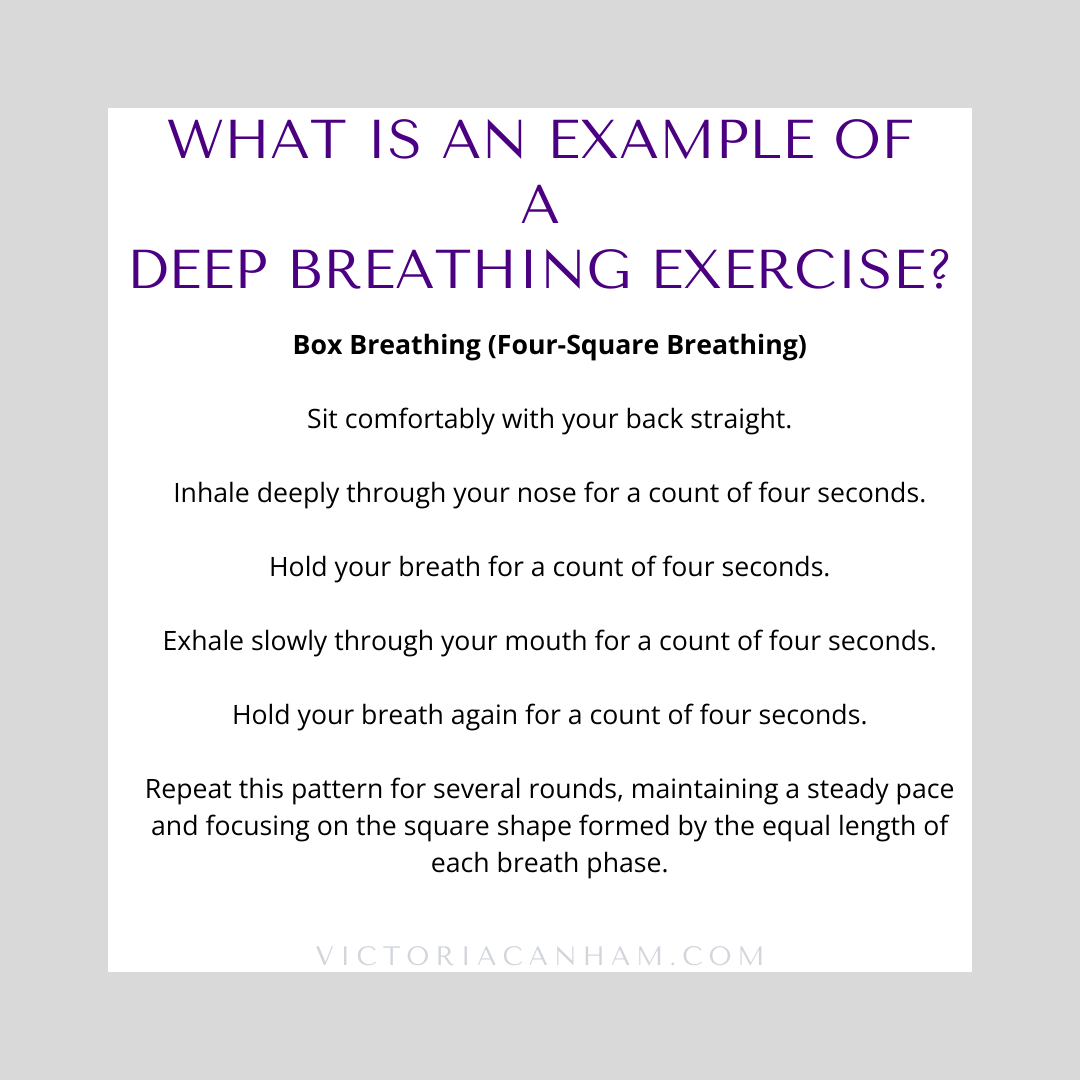 Deep breathing exercises