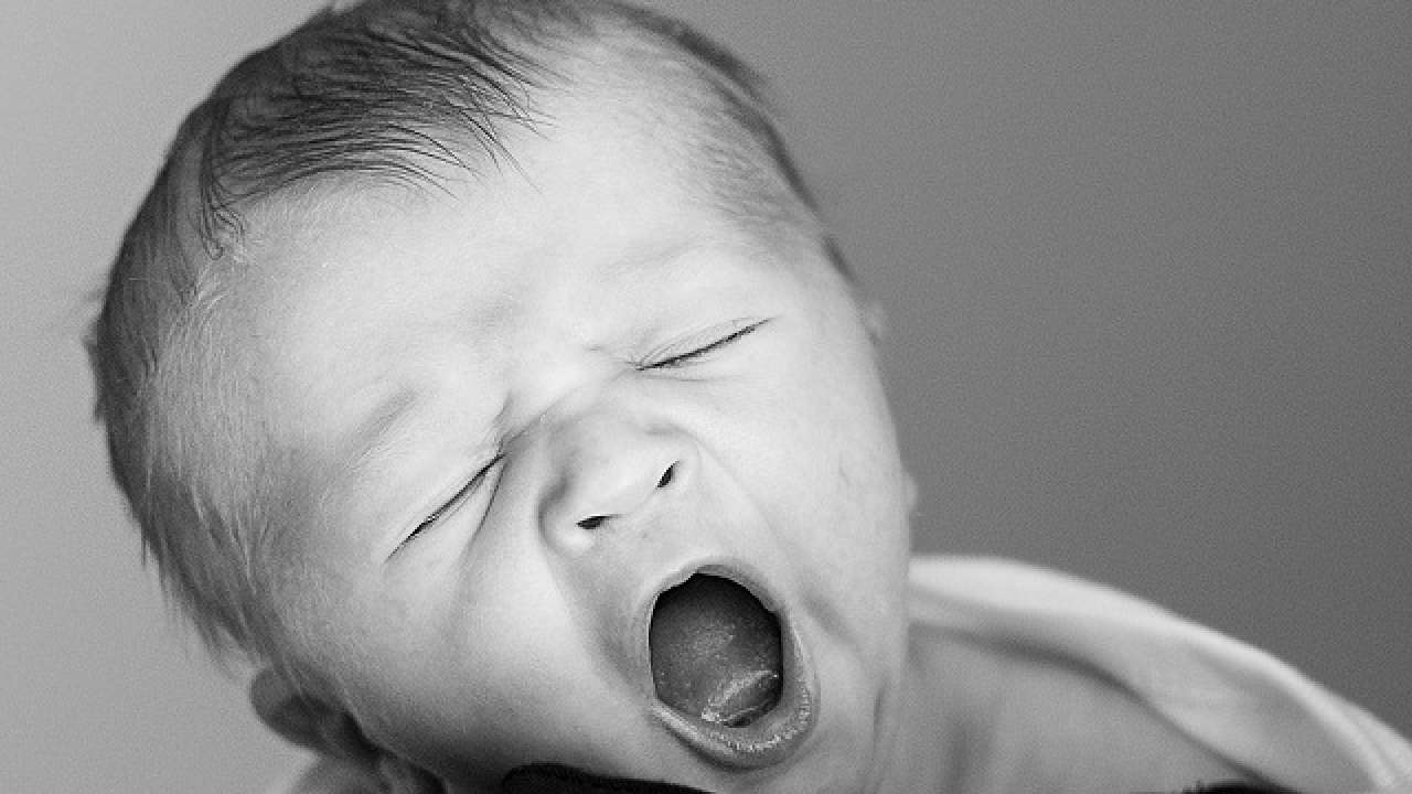 yawning