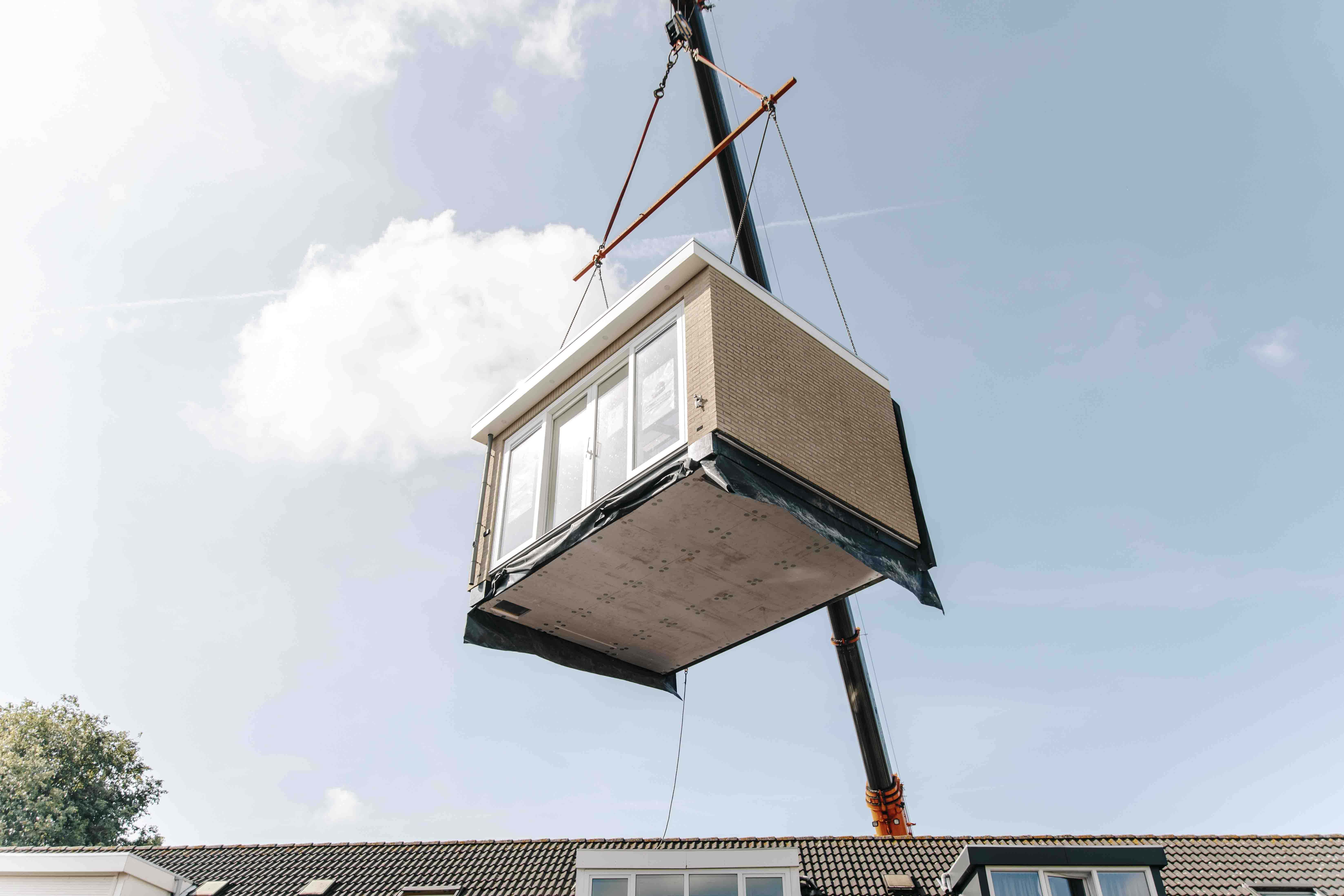 Prefab aanbouw
