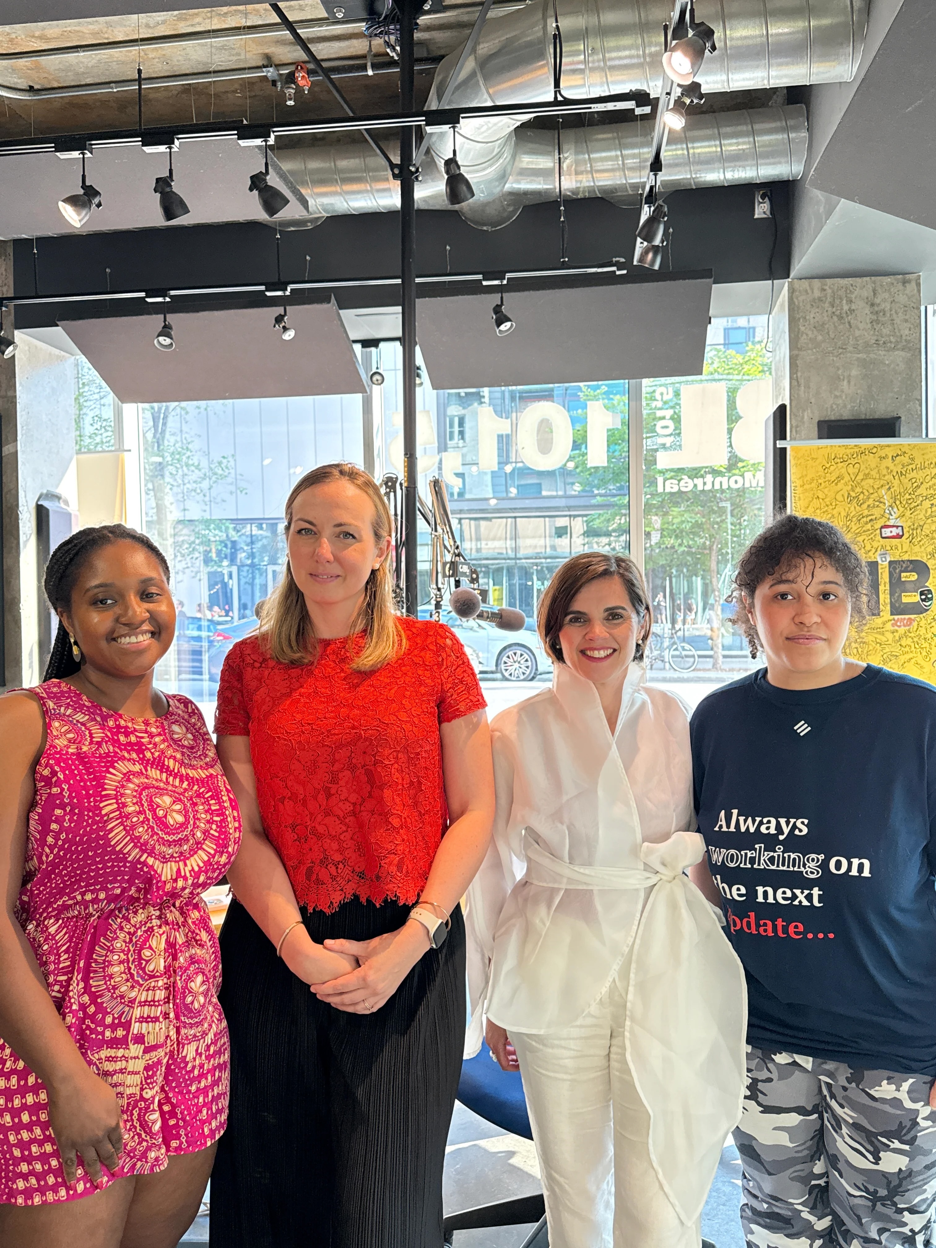 Women leaders at corporate event