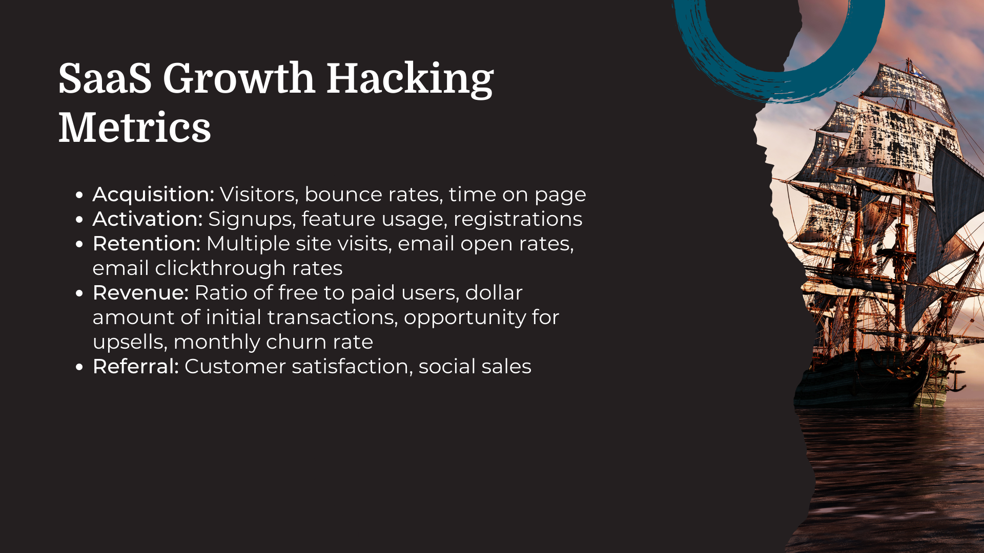 saas growth hacking metrics