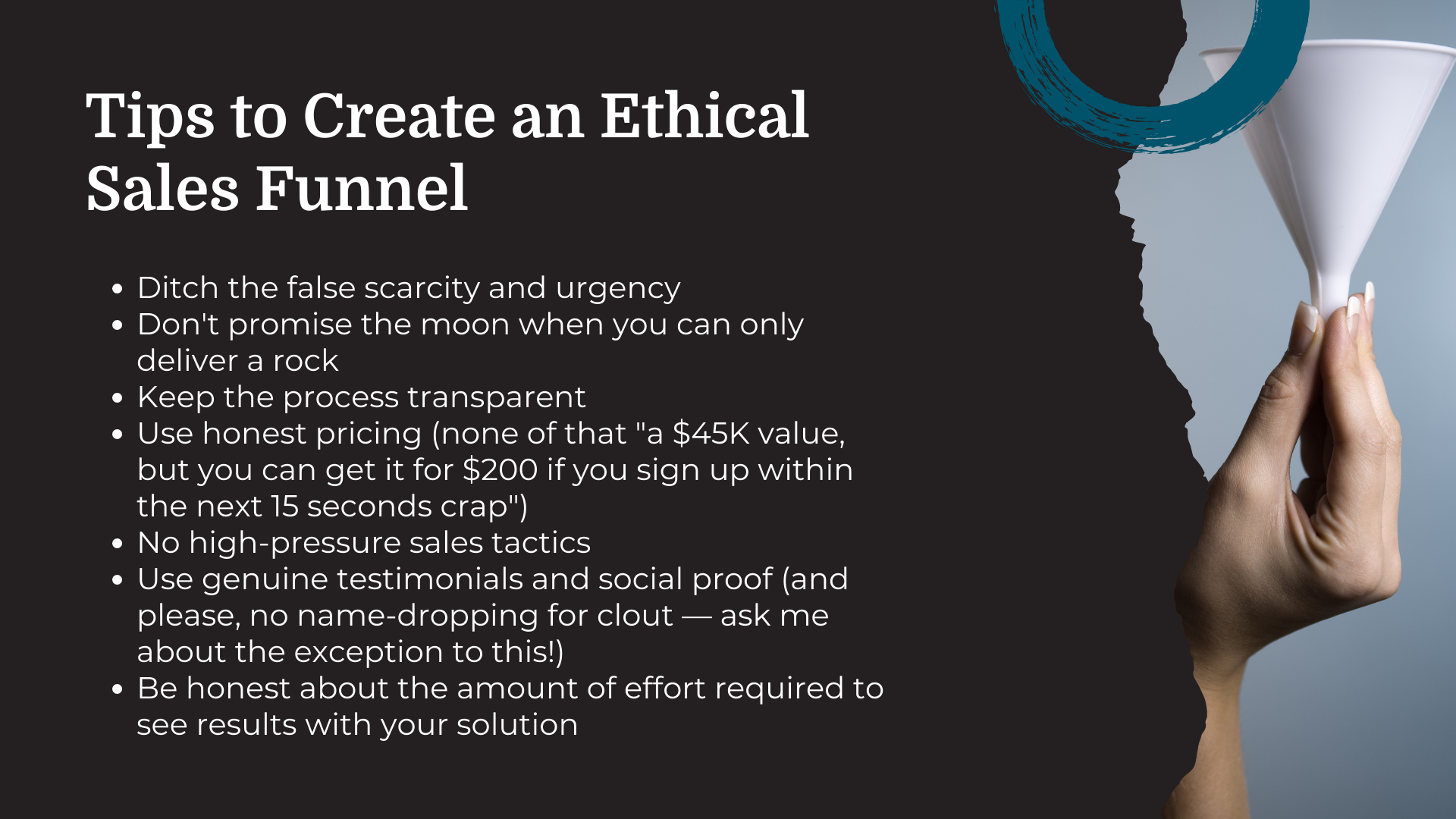 tips to build ethical sales funnels