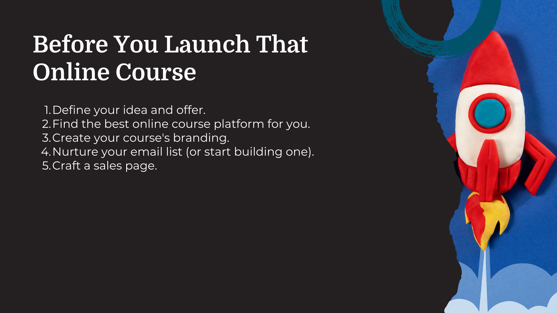 steps before launching an online course