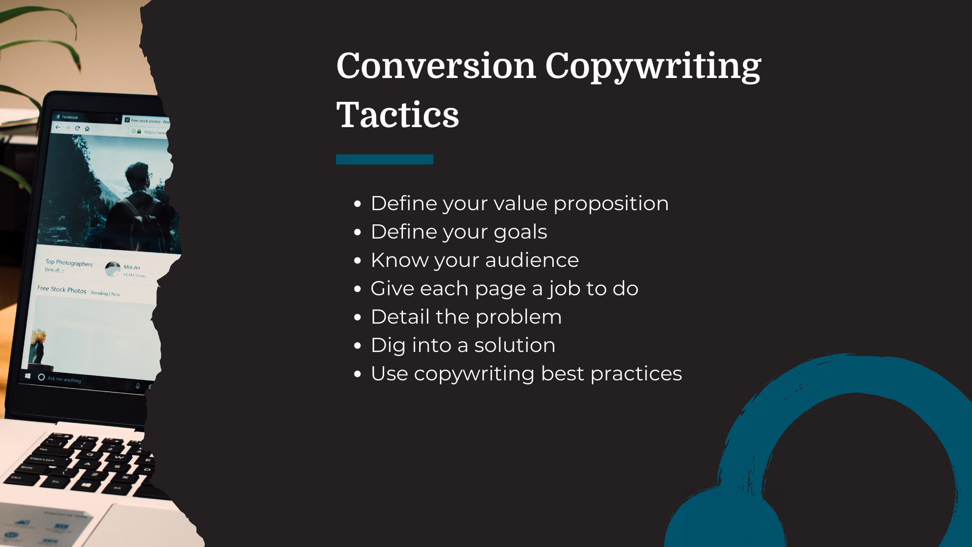 list of conversion copy tactics