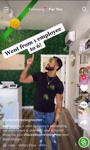 Quickbooks celebrated small business with this entertaining and engaging ad campaign using real users. UGC for the win!