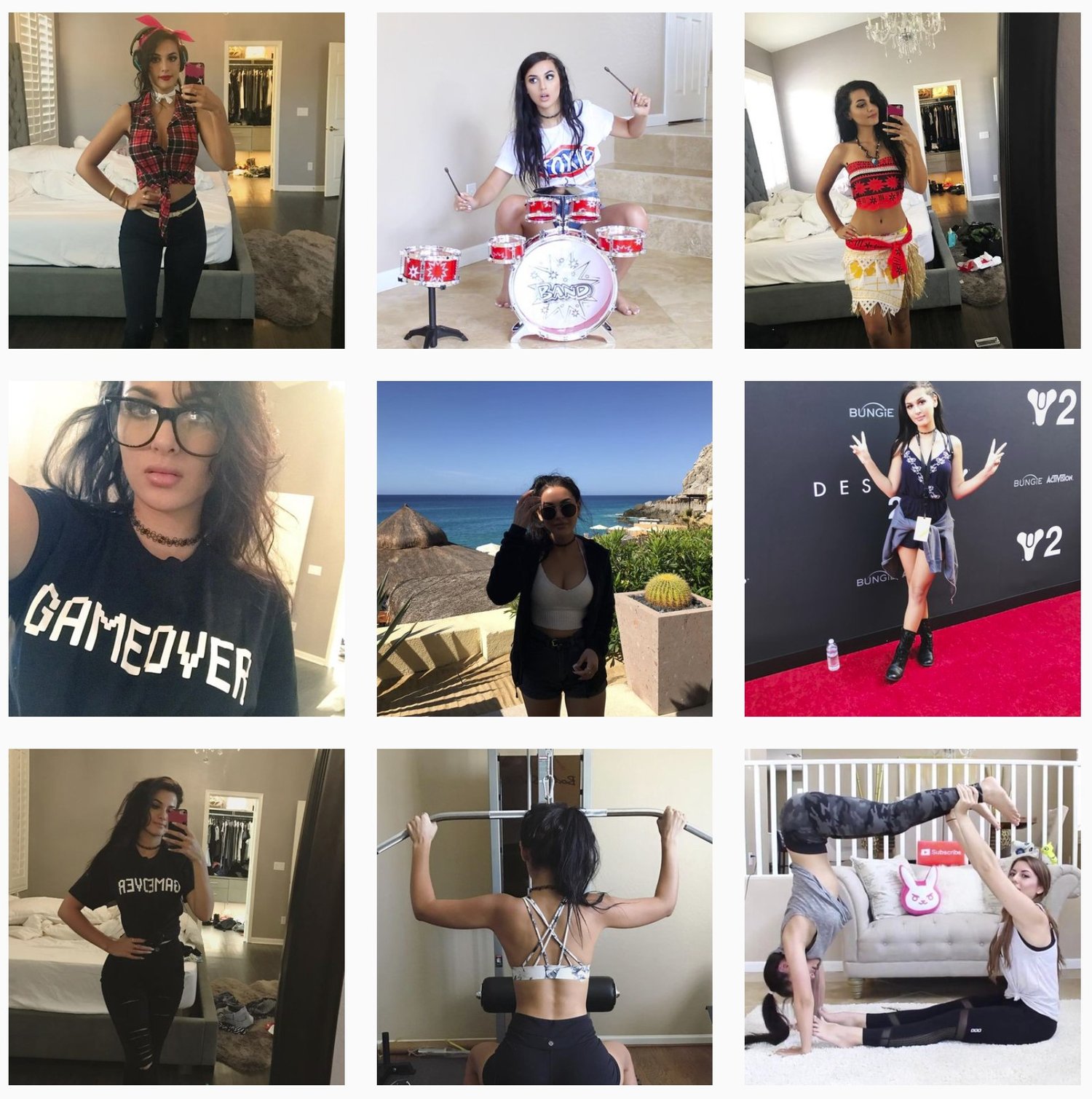Even though she creates regular long-form videos on YouTube, SSSniperWolf's positioning on   Instagram is very influencer-like, with off-the-cuff snaps of her personal   and professional life