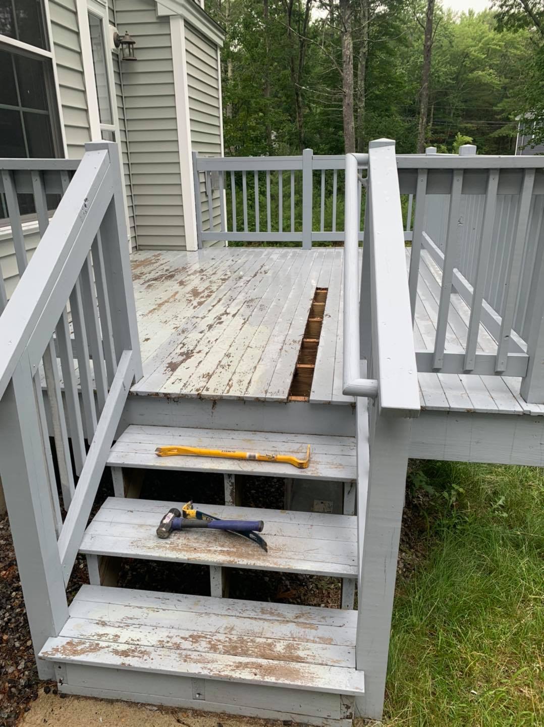 Deck before re-decking