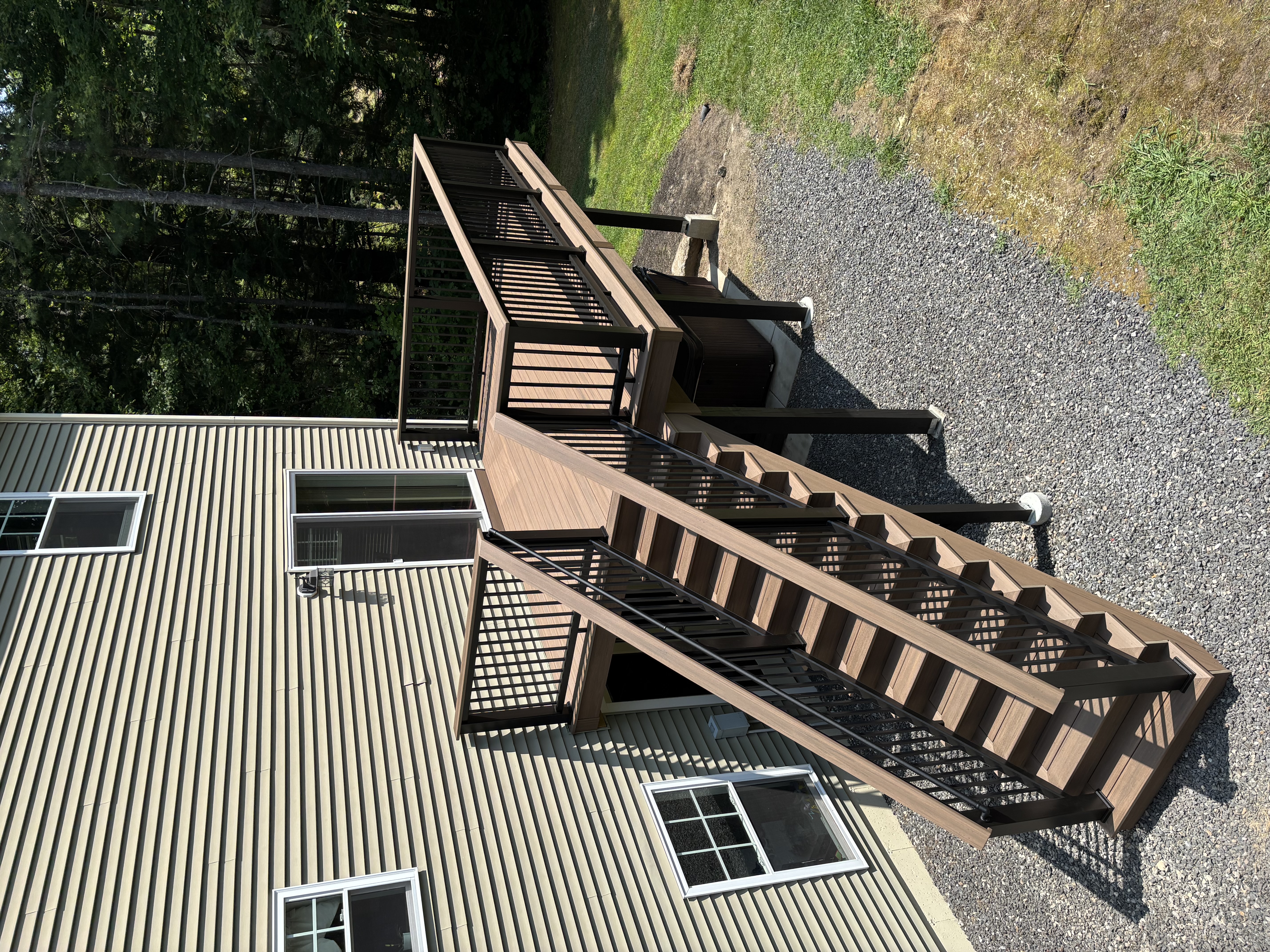 Deck railing detail