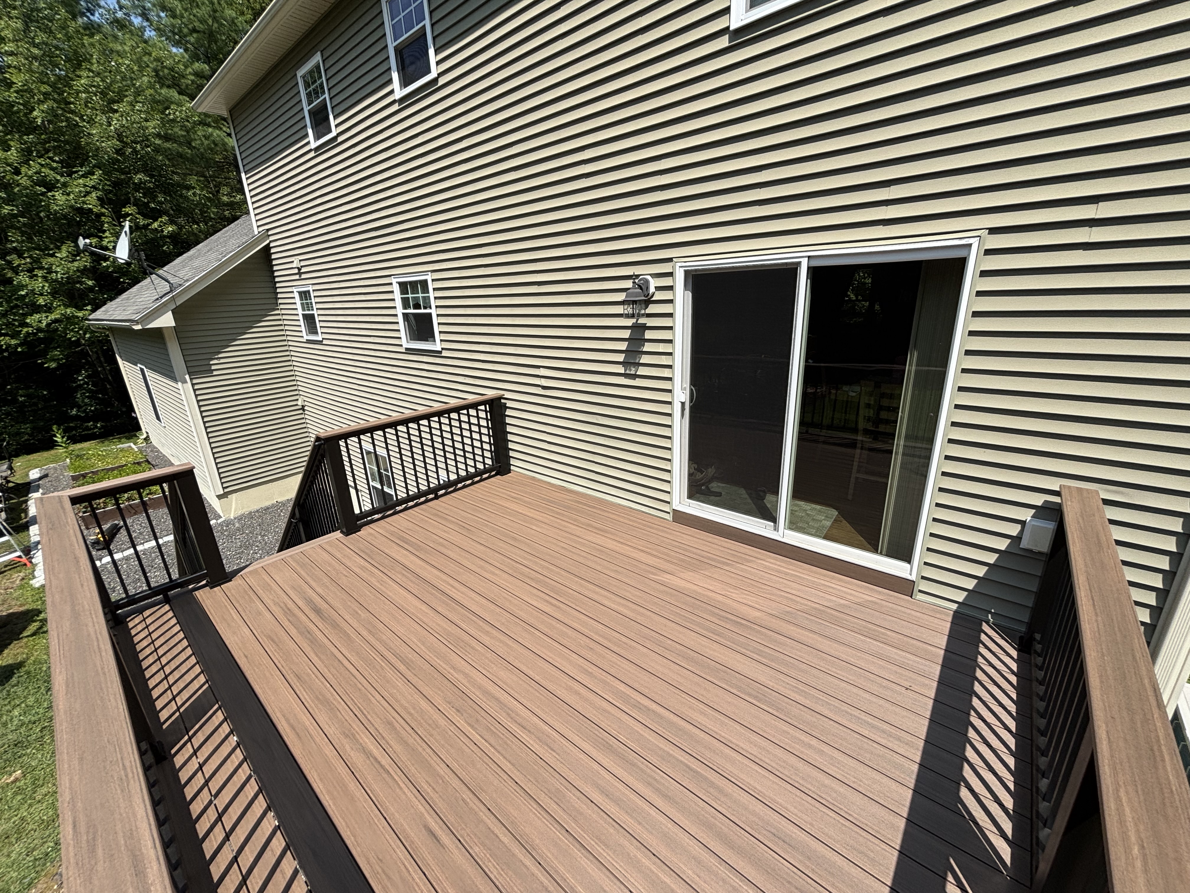 Deck framing with footings