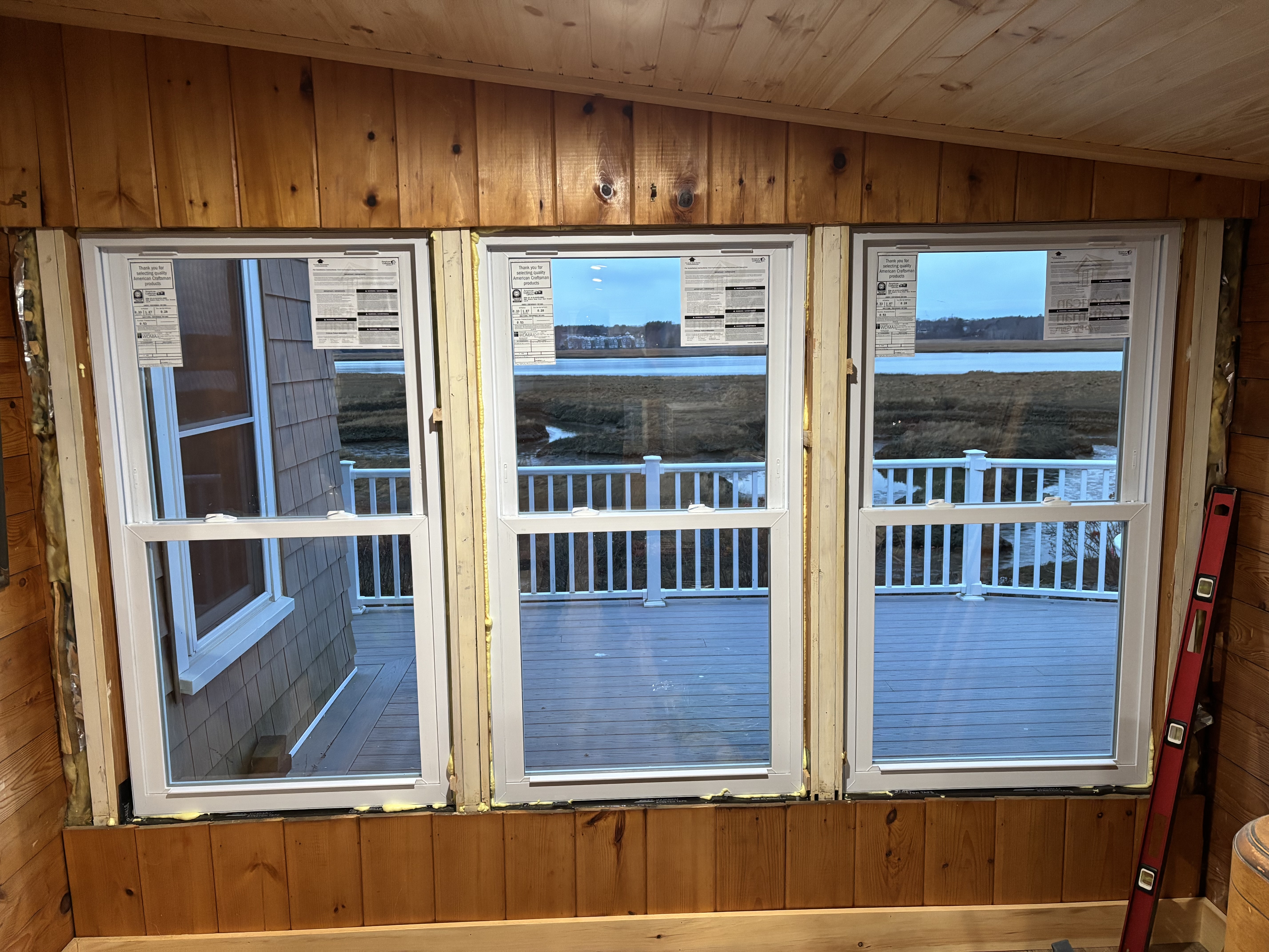Window replacement with trim