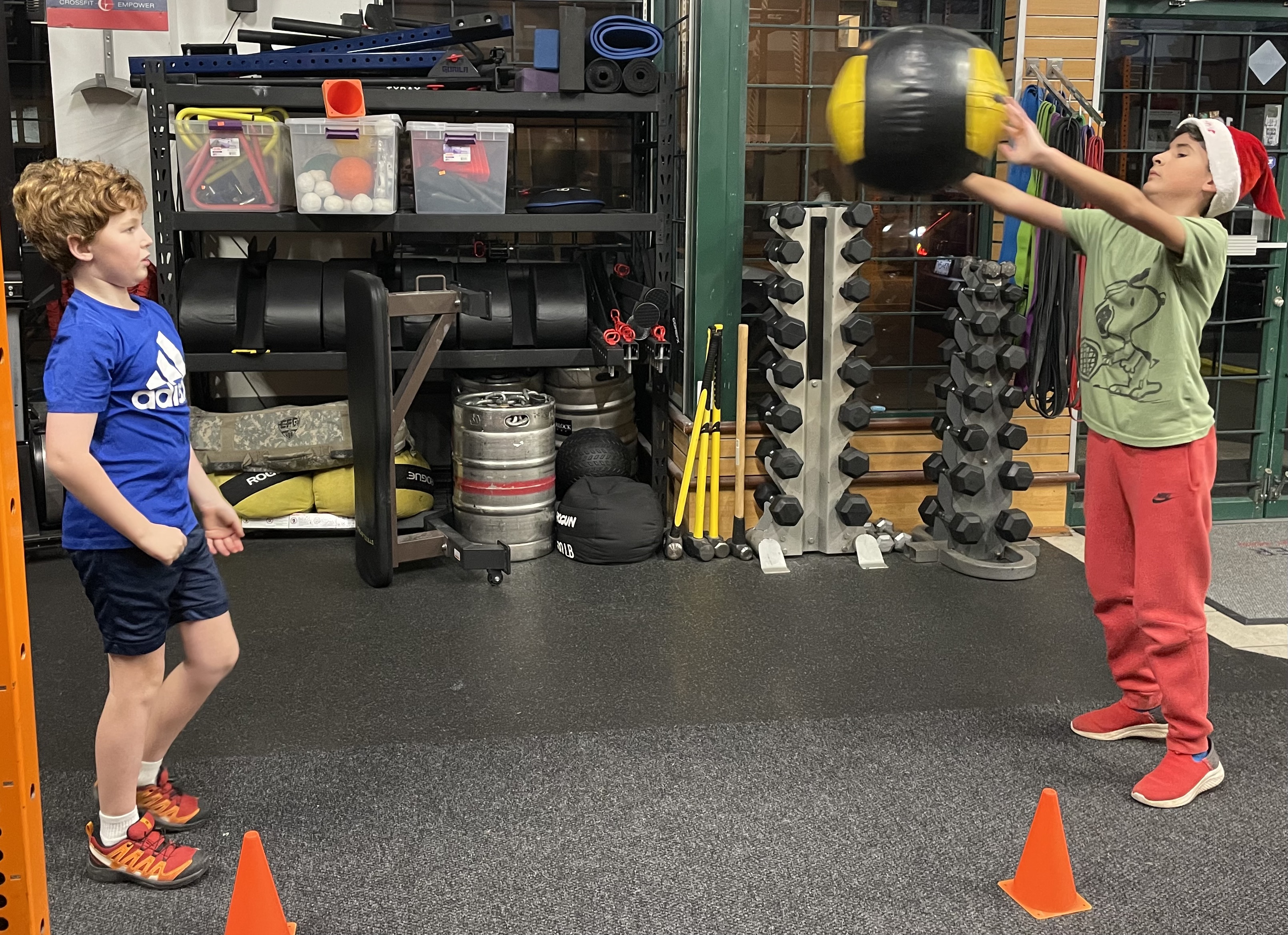 Junior Varsity partner workout med balls throws Junior Varsity partner workout med balls throws