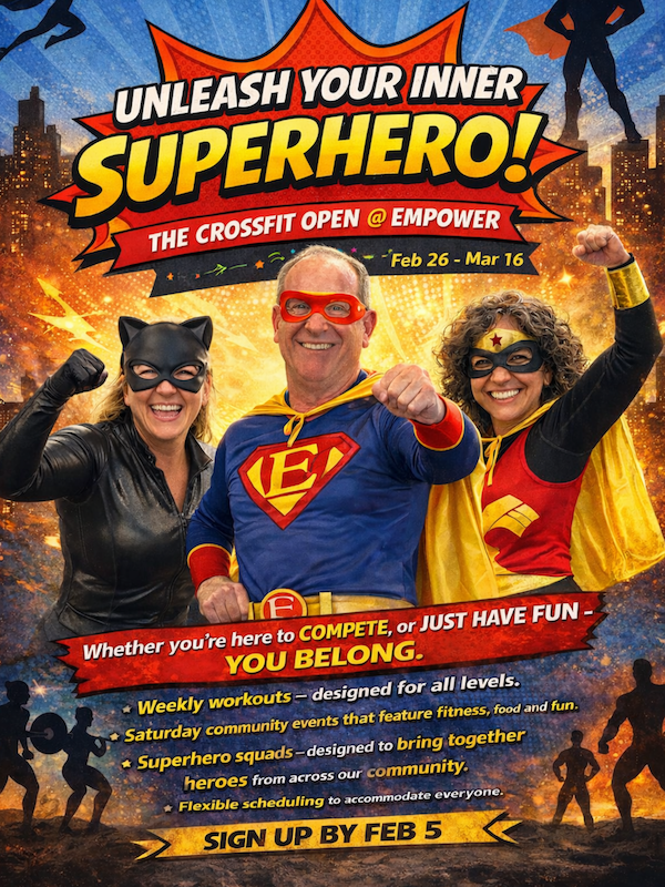 CrossFit Open at Empower poster