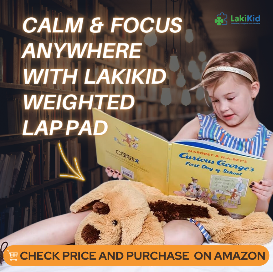 Weighted animal lap pad