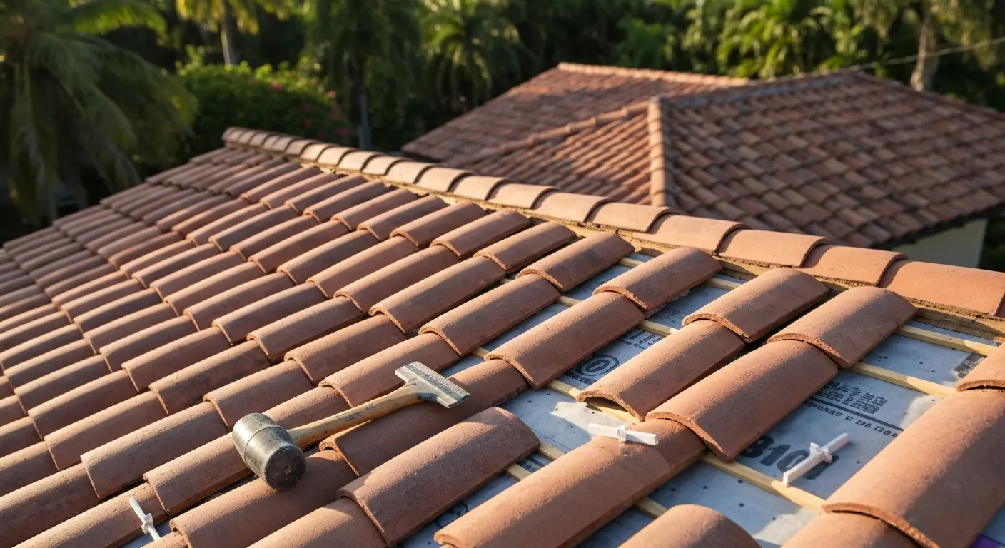 Tile roof repair