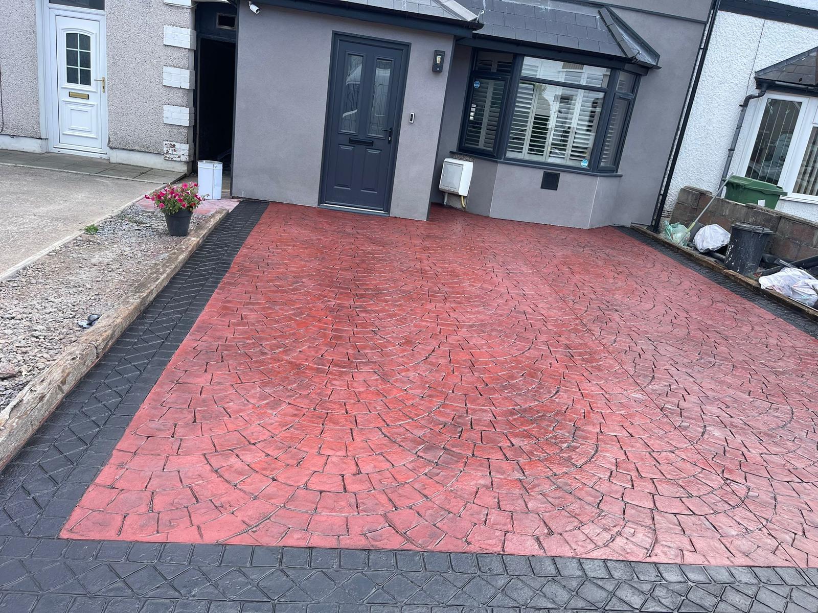 Beautiful Pattern Imprinted Concrete Project