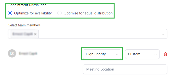 Appointment Distribution