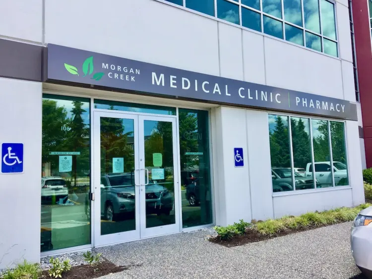 Medical clinic entrance