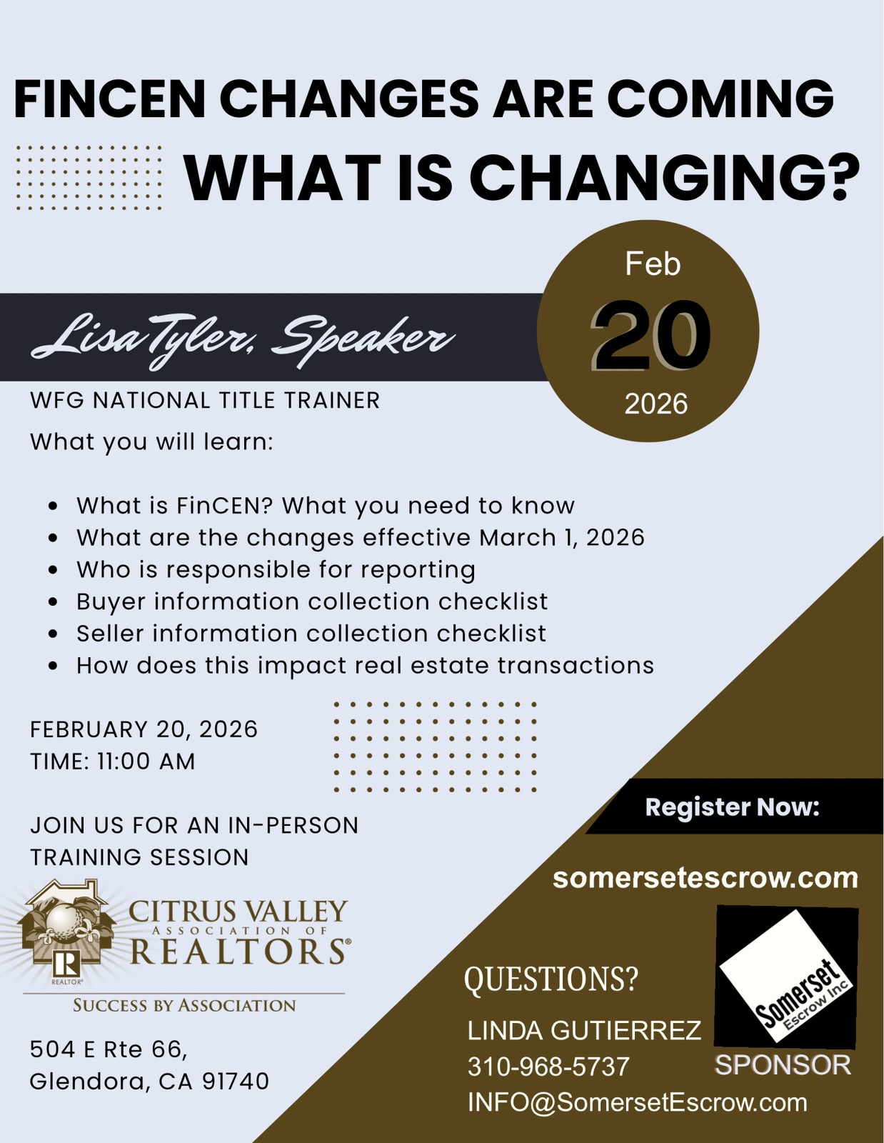 Somerset Escrow Flyer