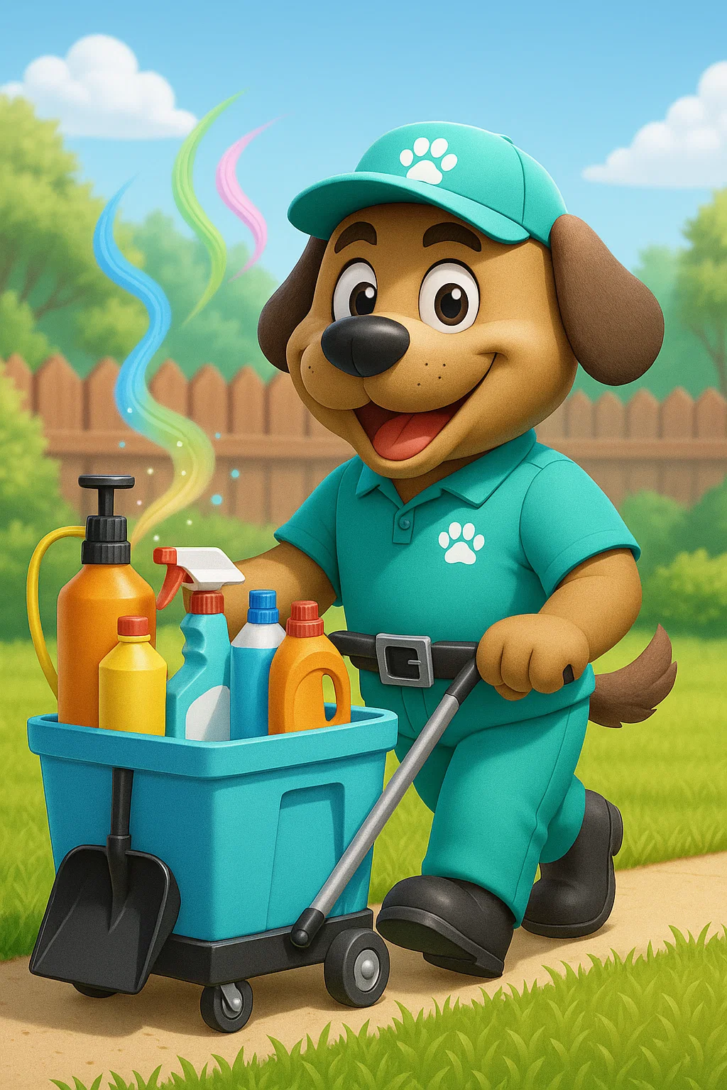 Beautiful clean garden space