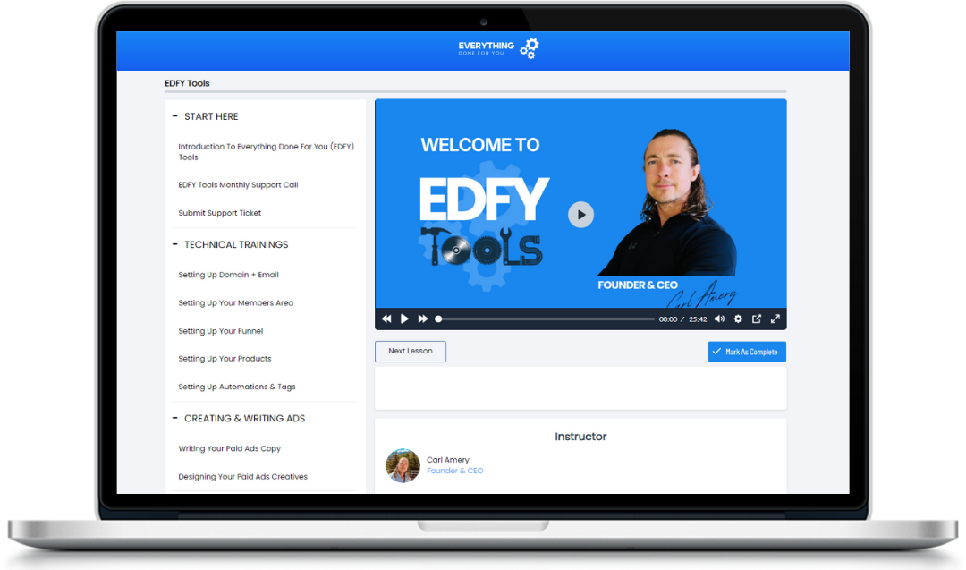 EDFY Tools Members Portal
