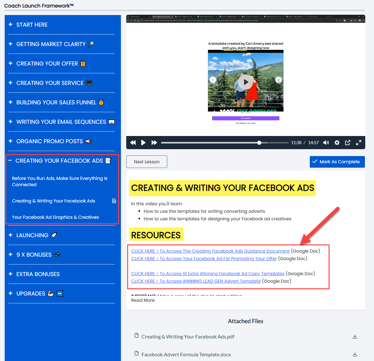 Facebook Ads Module Preview