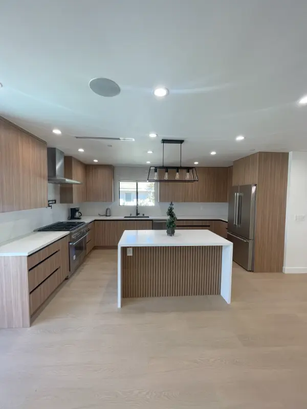 Backyard ADU kitchen and living space