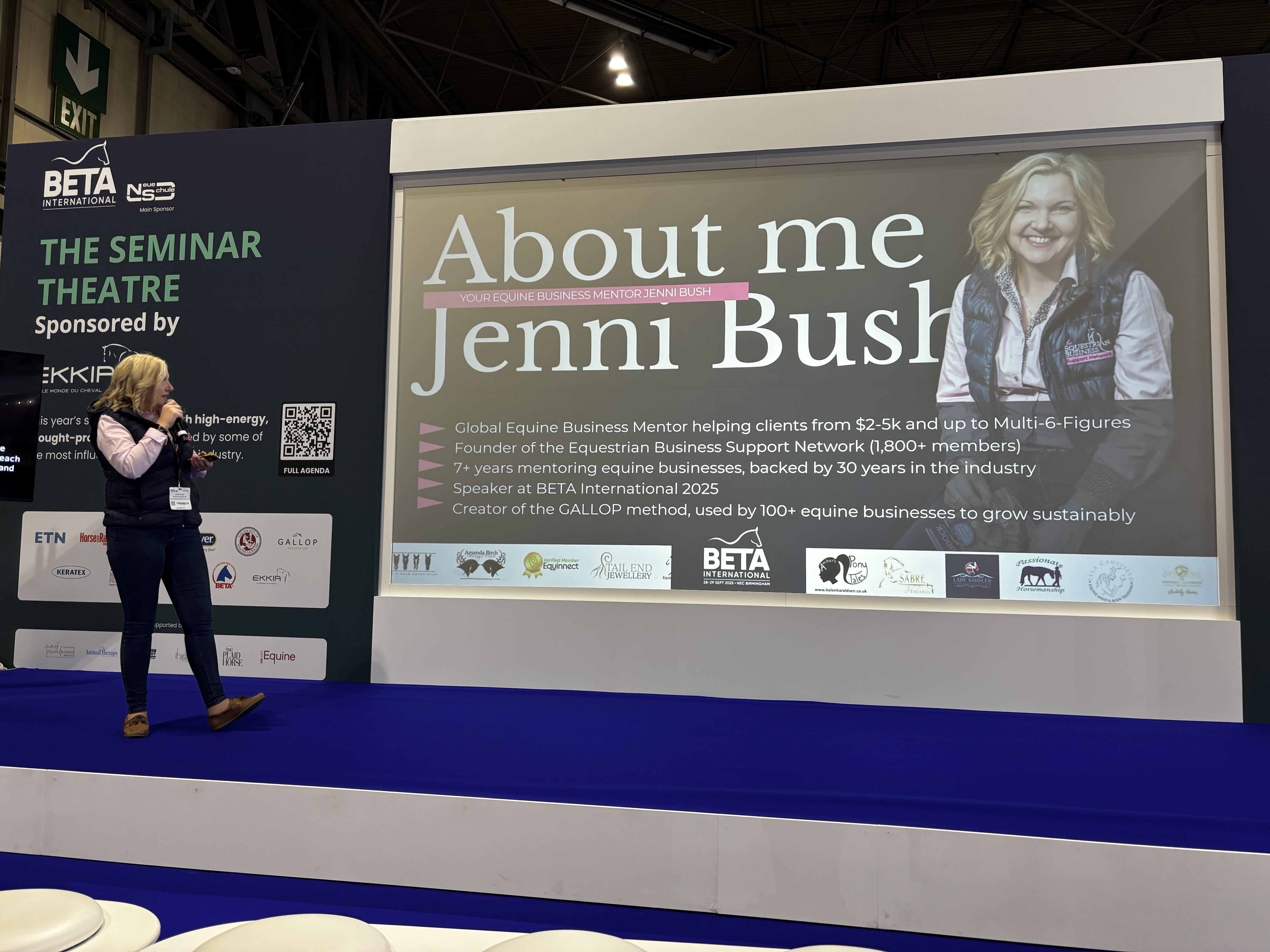 jenni bush the equine business mentor speaking at beta international 2025