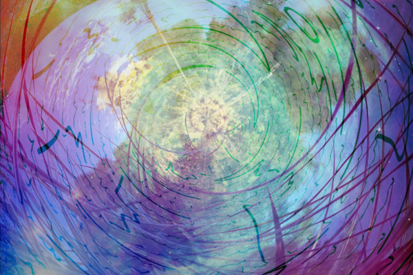 colourful digital art of forest colourful digital art of forest