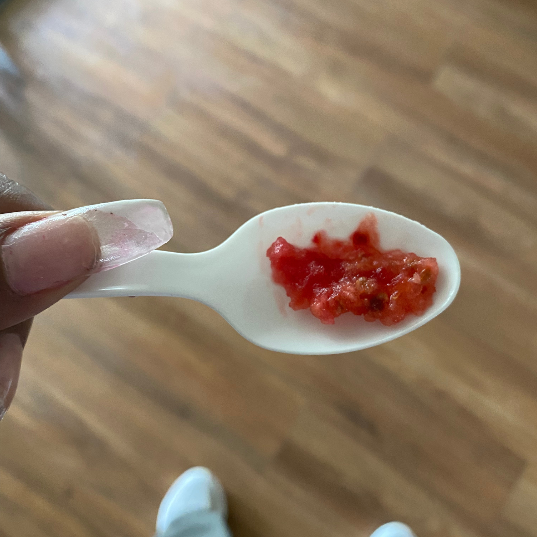 prickly pear in a spoon prickly pear in a spoon