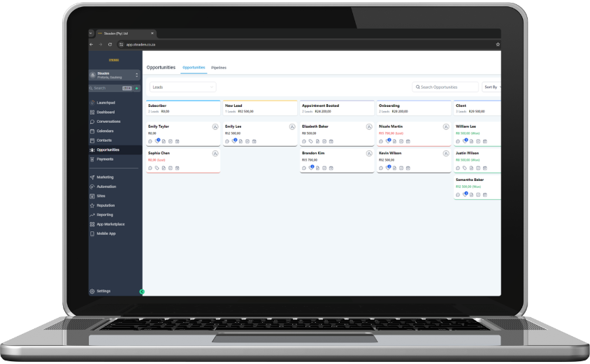 Steaden CRM Opportunities