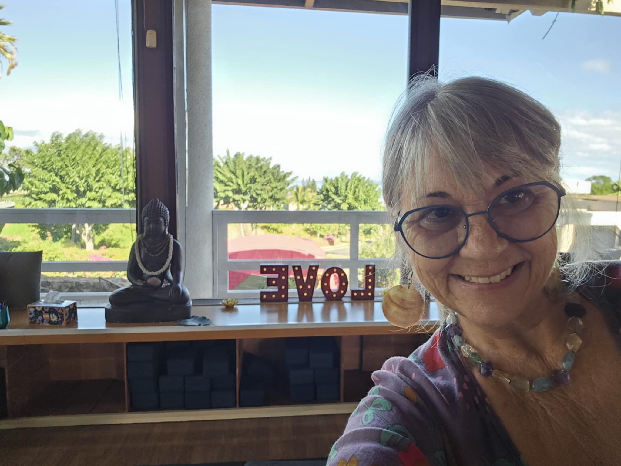 Janice Silva practicing joyful living in Maui