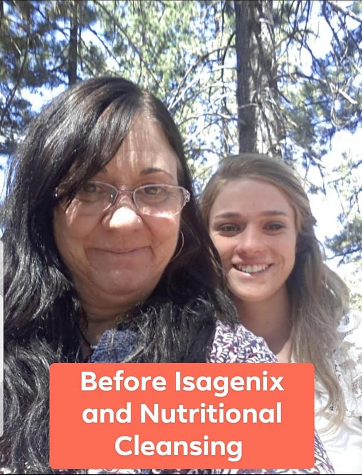 Janice Silva with daughter during lavender farm years before life-changing transformation