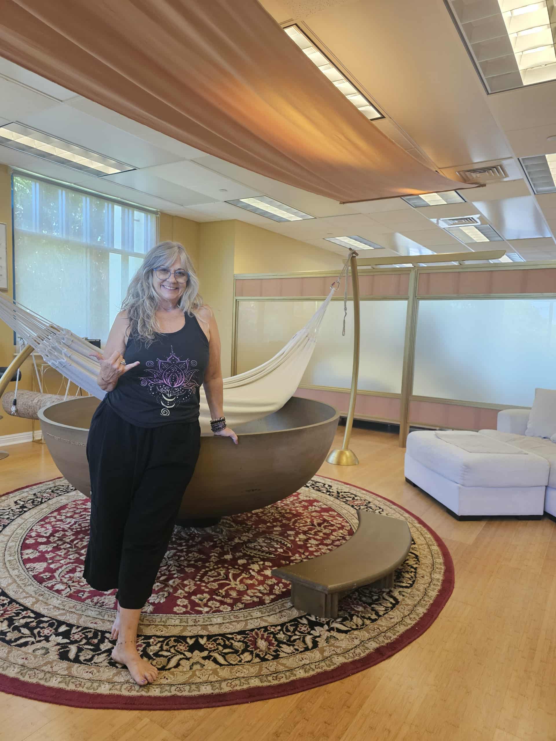 Janice Silva wellness concierge embracing nature and vitality