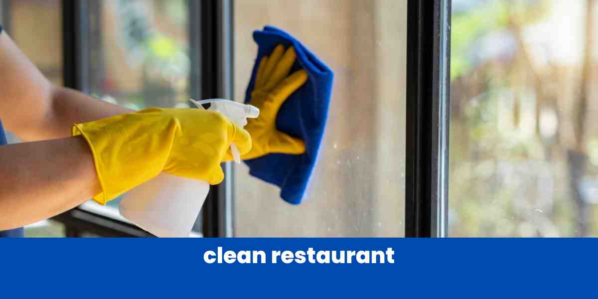 clean restaurant