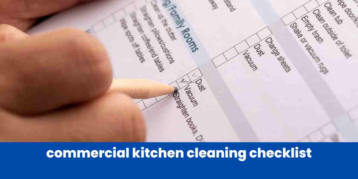 commercial kitchen cleaning checklist