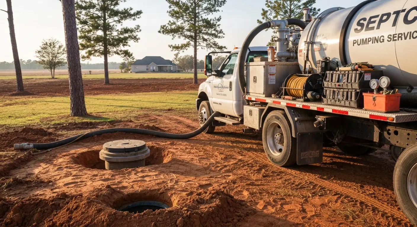 Septic pumping service