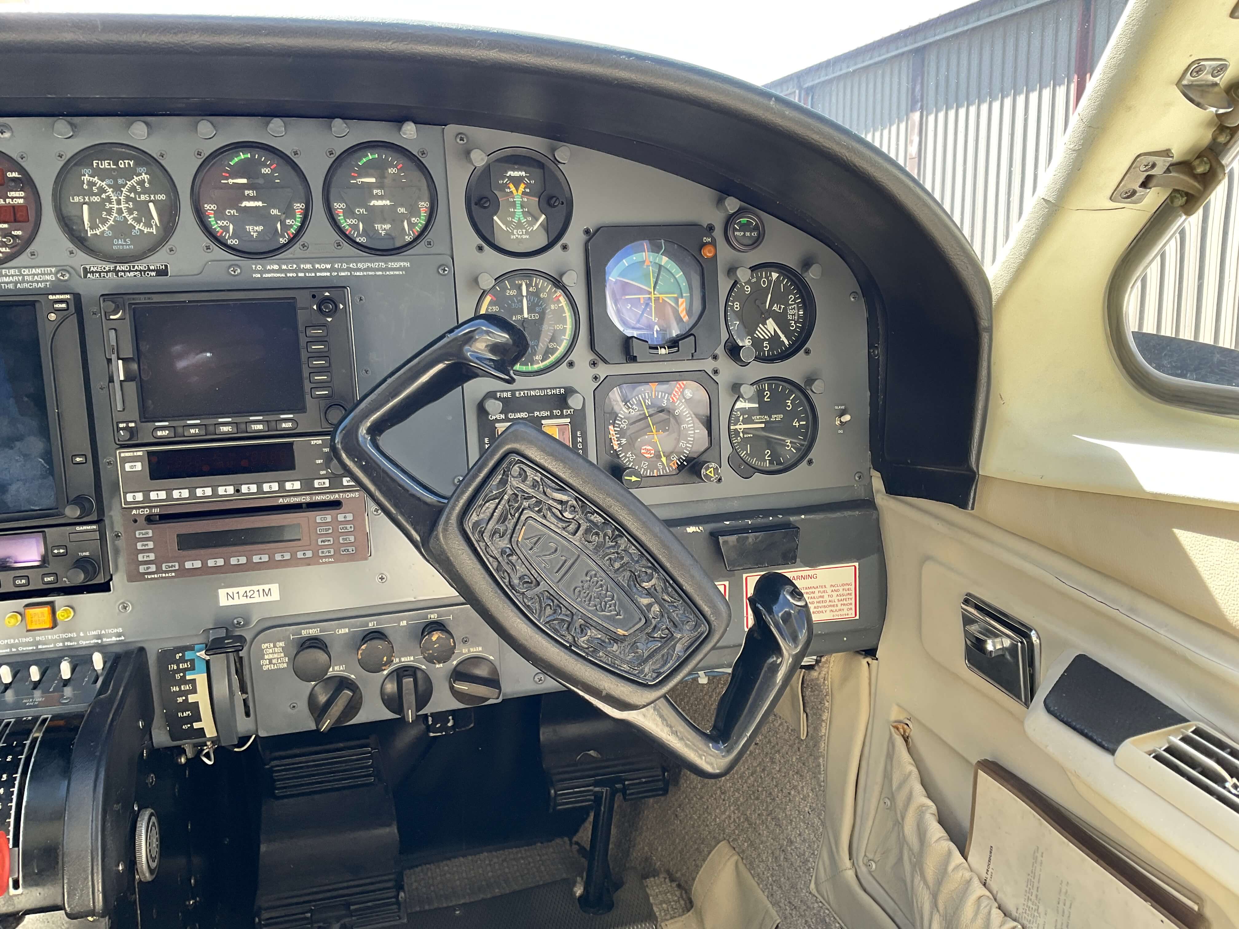 Cessna 421C RAM - Panel Co-Pilot Side