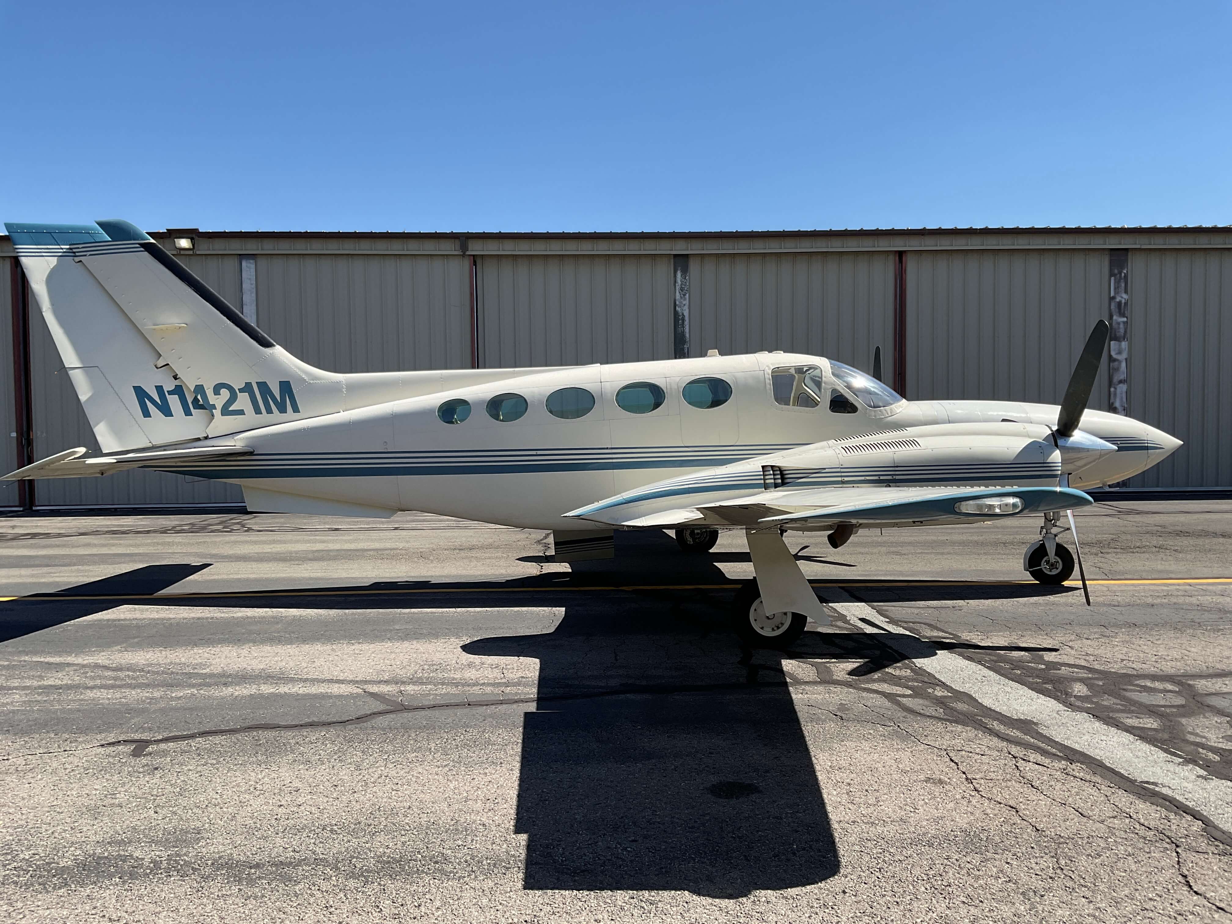 Cessna 421C RAM - Co-Pilot Side View