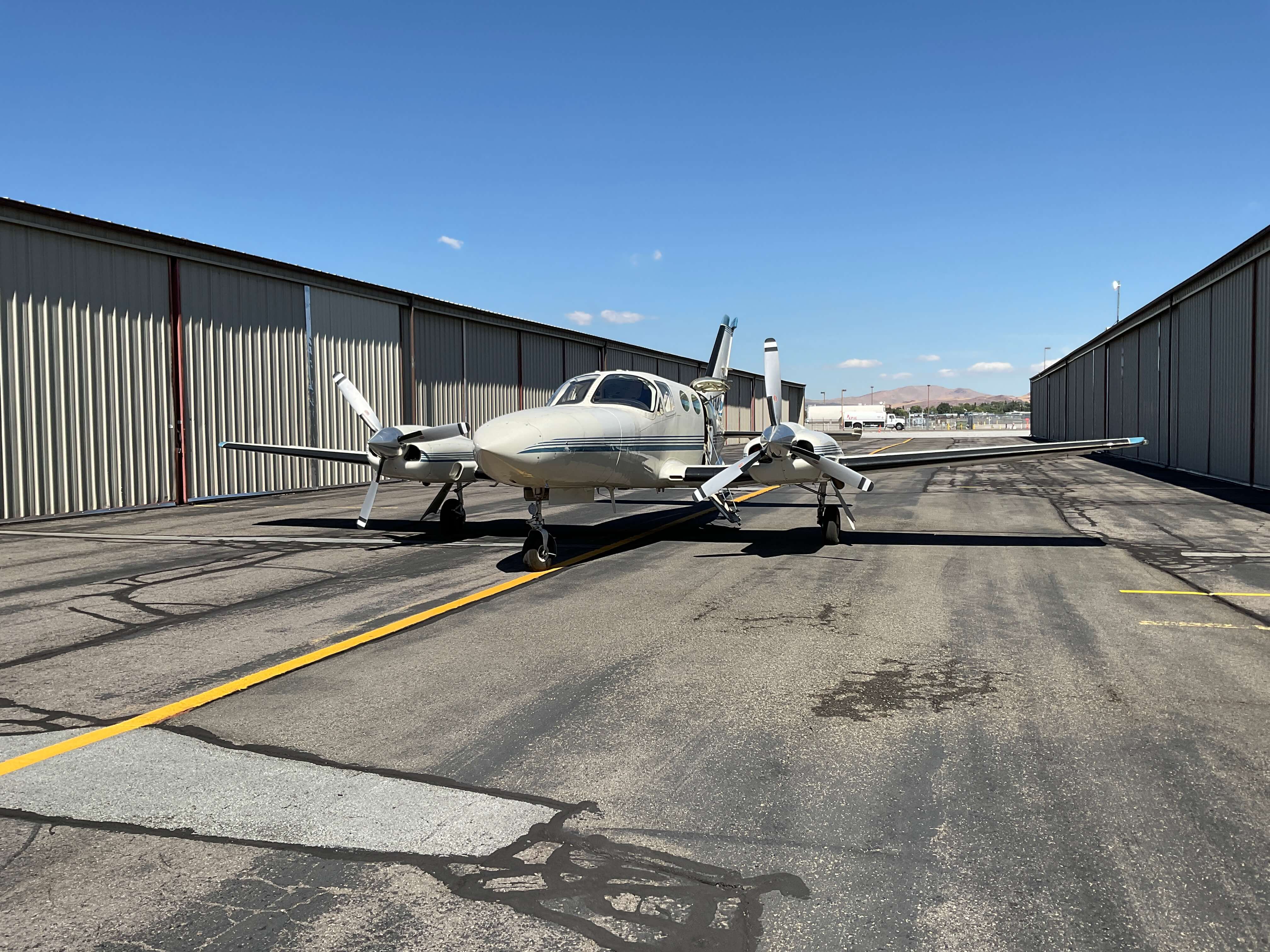 Cessna 421C RAM - 3QTR Pilot Side View